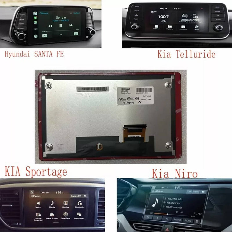 LA080WV9-SL08 LCD Touch Screen Display for Hyundai Kia LA080WV9-SL02 SL04