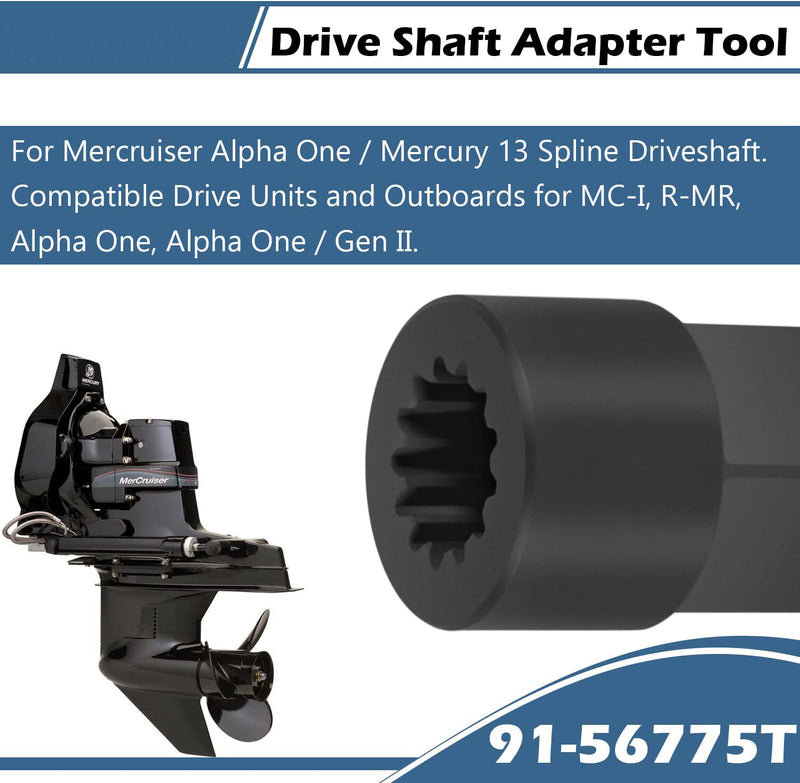 Drive Shaft Adapter Tool for Mercruiser Alpha One/Mercury 13 Spline Driveshaft