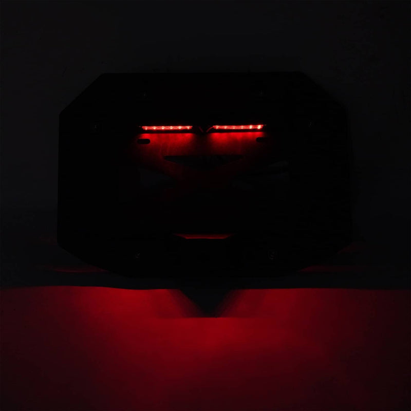 DURAFORCE Spare Tire License Plate With Third Brake Light for Jeep Wrangler JK 2007-2018