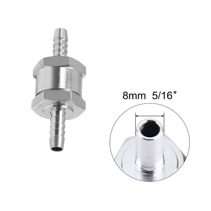 2Pcs 5/16" 8mm Fuel Line One Way Non Return Check Valve Petrol Diesel Oil Water