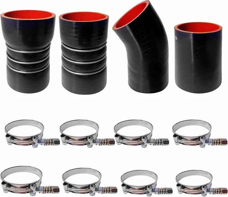 Turbo Intercooler Kit Pipe Boot CAC for Ford 6.0L F250 F350 F450 F550 03-07