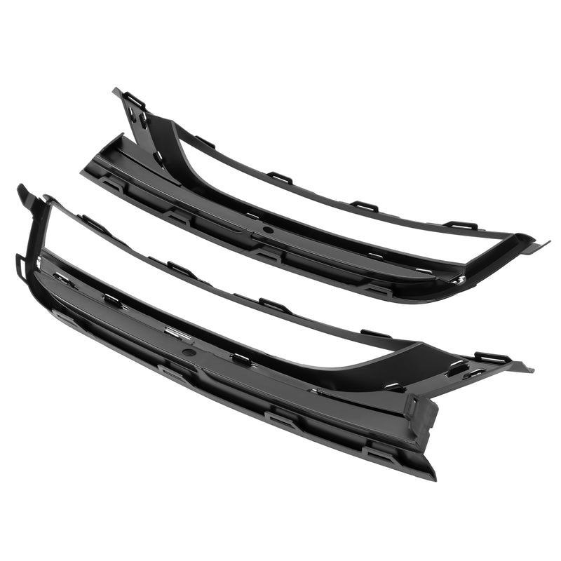 Bumper Fog Light Bezel Cover Trim for VW Passat 2012 13 14 2015 Black Pair