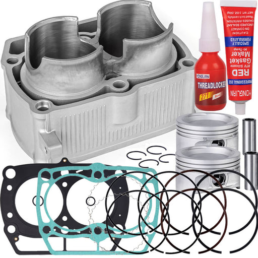 DURAFORCE RZR 800 Top End Rebuild Kit for Polaris Cylinder Pistons Gaskets 08-12