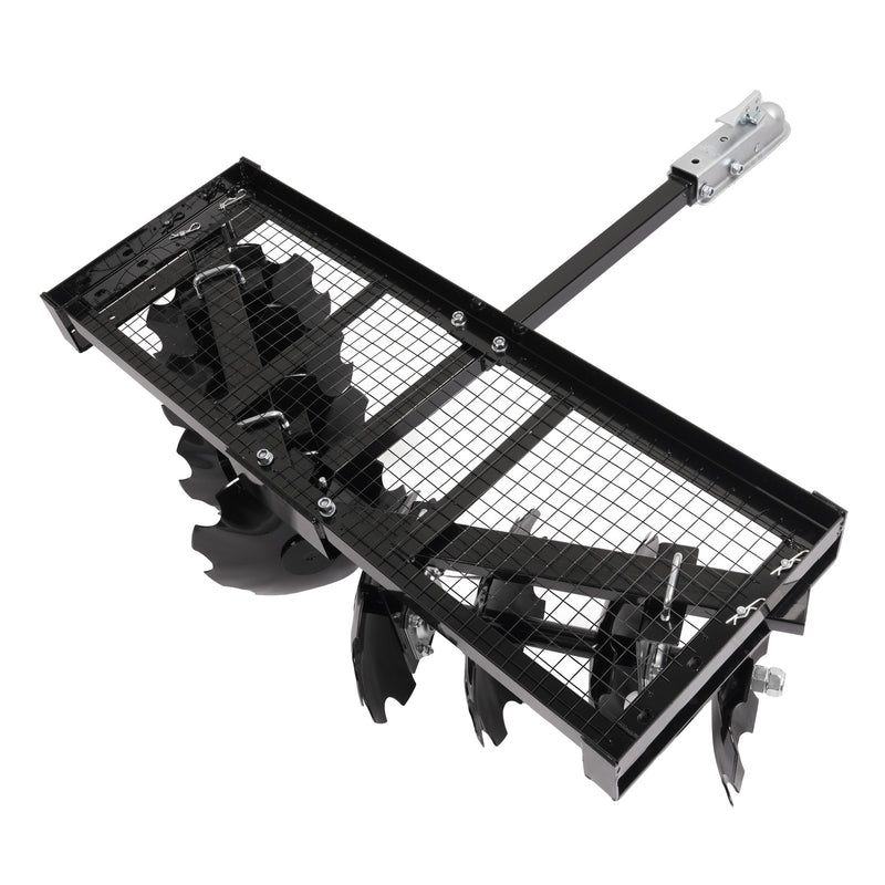 4FT Tow-Behind Notched Disc Harrow for ATV UTV Trailer Tilling w/ 2" Towball
