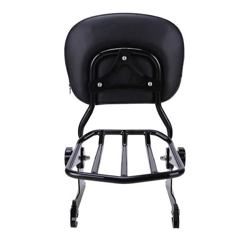 Sissy Bar Backrest with Luggage Rack for Harley 883 1200 Custom 1994-2003