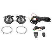DURAFORCE Clear Fog Lights With Ring Wiring Switch for Honda Pilot EX 2012-2015