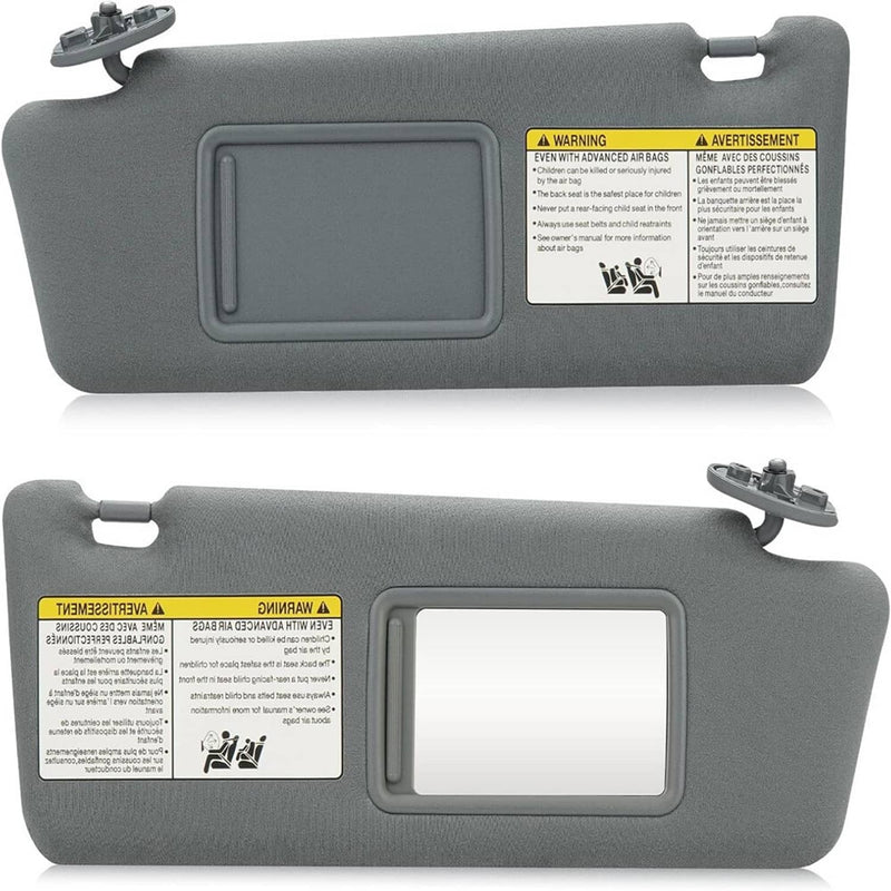 Sun Visor Set LH Driver RH Passenger Side for 2005-2015 Toyota Tacoma Pair