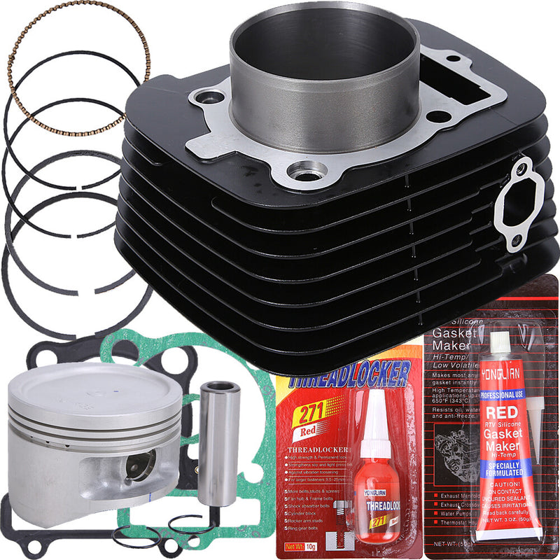 Cylinder Piston Gasket Top End Rebuild Kit for Yamaha Big Bear 400 2000-2012 ATV