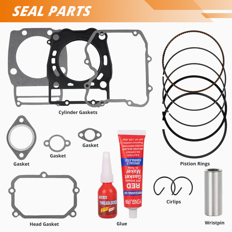 For Polaris Ranger 500 1999-2012 Cylinder Piston Gasket Top End Rebuild Kit