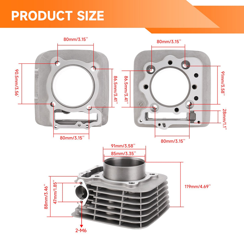 Cylinder Piston Gasket Kit with Camshaft for Honda Sportrax 400 TRX400EX 1999-08