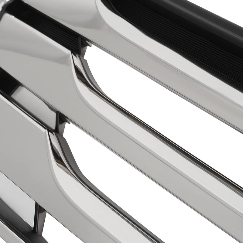 DURAFORCE Front Upper Lower Bumper Grille Set for Hyundai Santa Fe Sport 2013-2016