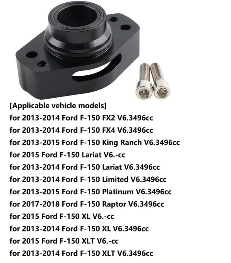 Turbo Blow Off Valve Adapter BOV for Ford F-150 2.7L 3.5L Ecoboost 2016+