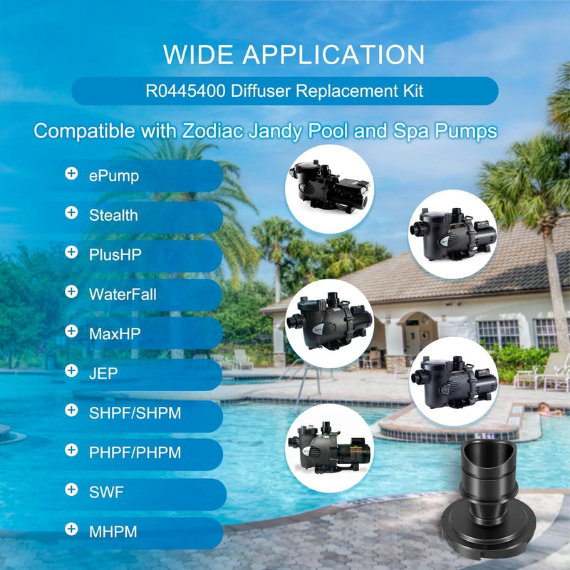 R0445400 Diffuser O-Ring Hardware for Zodiac for Jandy ePump Stealth PlusHP