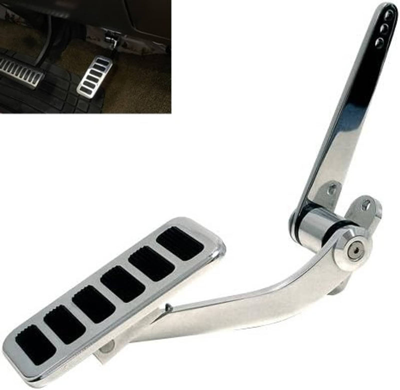 Universal Street Hot Rat Rod Aluminum Gas Pedal Firewall Mount Throttle Polished