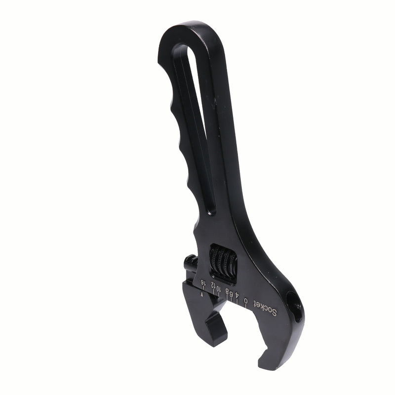 3AN-16AN Adjustable Wrench Spanner Tool for Hose End Fitting Aluminum Black