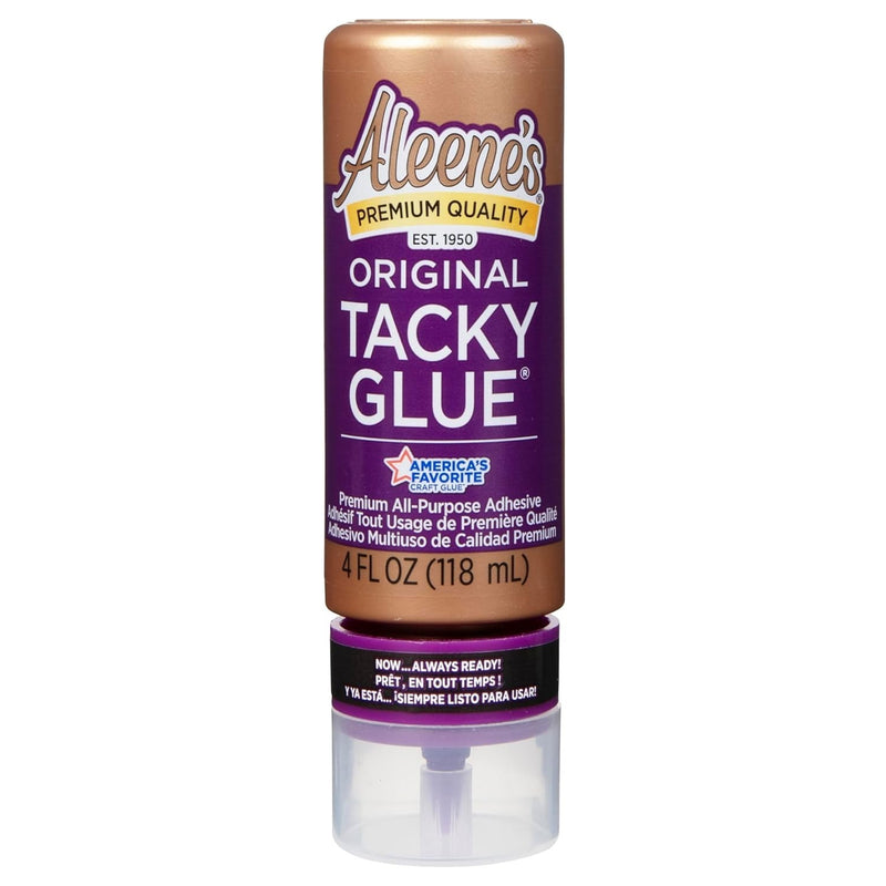 Aleene's Original Tacky Glue 4 Fl Oz Premium All Purpose Adhesive 3 Pack