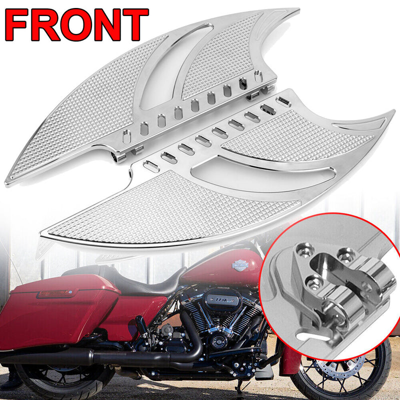 Front Rear FloorBoard Footboards CNC for Harley Touring Road Glide 1986-2024