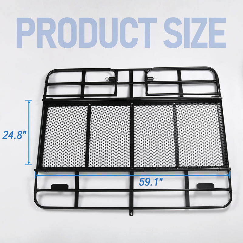 500lbs Car SUV Folding Rack Cargo Basket Trailer Hitch Mount Luggage Carrier