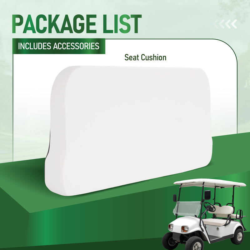 Golf Cart White Seat Bottom Assembly for EZGO Marathon Pre-Medalist 73-94