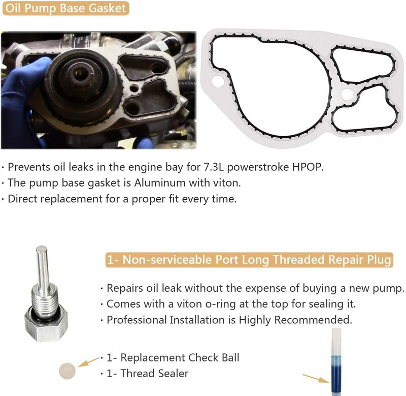 High Pressure Oil Pump HPOP Master Service Kit for Ford 94-03 7.3L Powerstroke