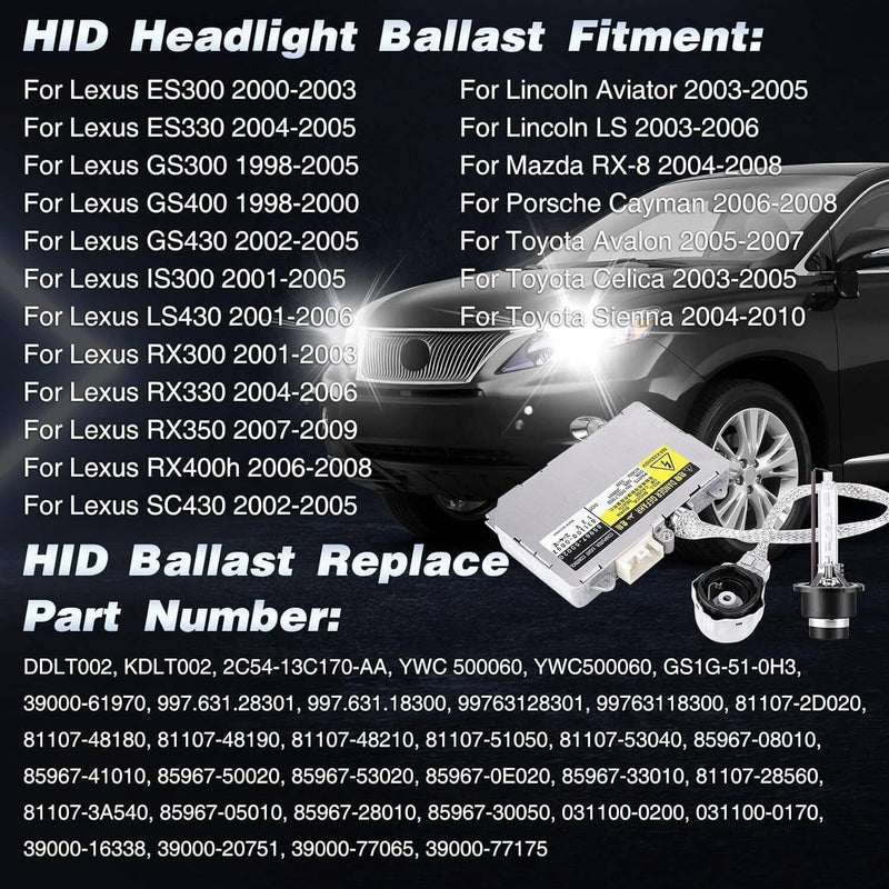 12V HID Xenon Ballast Headlight Control Module for Lexus Toyota Mazda 98-10