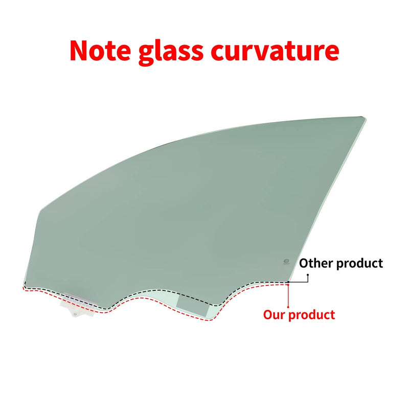 DURAFORCE Tempered Glass for Kia Optima 4D 2016-2020 Driver Left Side Front Door Window