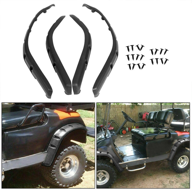 Front Rear Fender Flares w/Hardware for Yamaha G14 G16 G19 G20 G22 Golf Cart