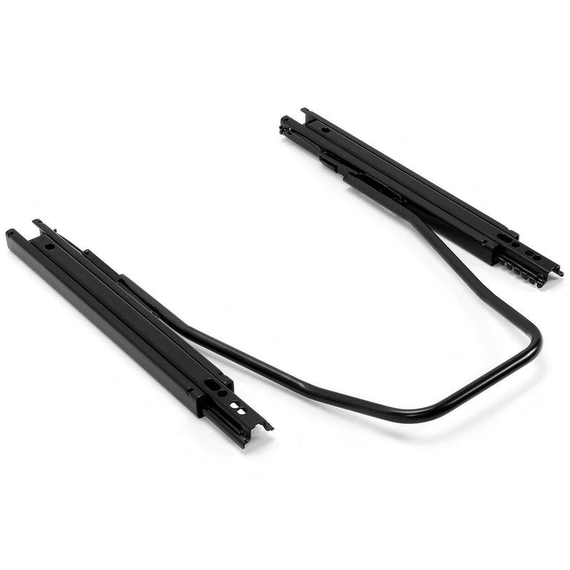 Black Front Seat Slider Dual Lock Seat Base Mounting Track Assembly Universal