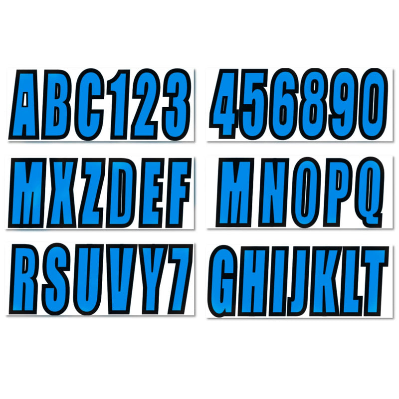 DURAFORCE 3 Inch Boat Registration Numbers And Letters Sticker A-Z 0-9 Custo