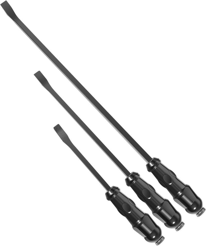 LSQ42103 Pry Bar Set Heavy Duty Angled End 12", 17", 25" 3-Piece