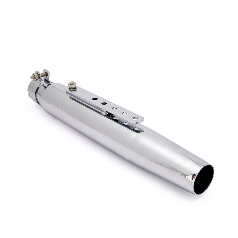 Universal Motorcycle Exhaust Pipe Muffler for Cafe Racer Bobber Chopper 2Pcs