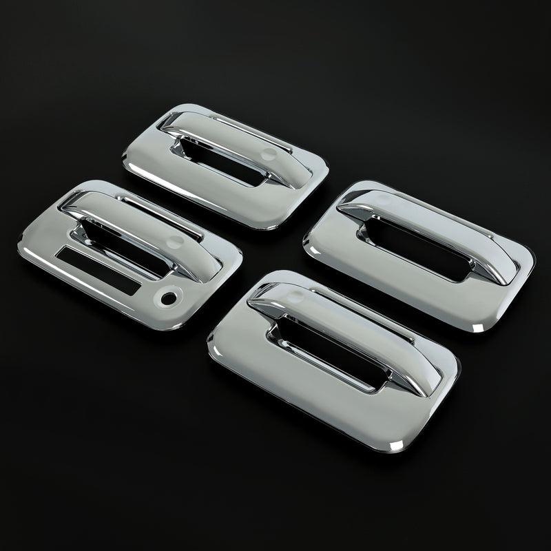 Door Handle Cover for Ford F-150 F150 4DR Crew Cab 2004-2014 Chrome ABS Keypad