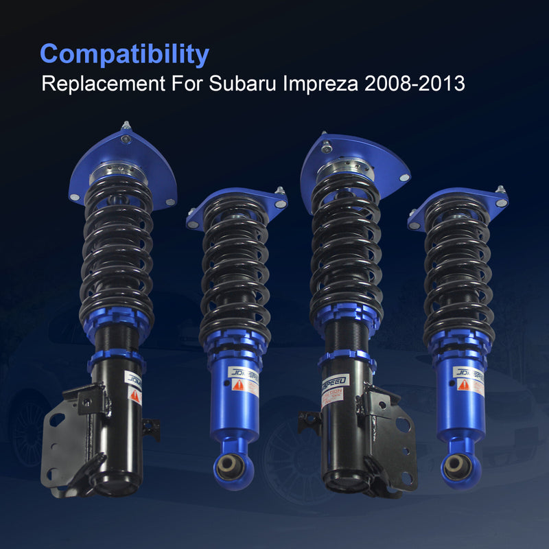 Full Coilovers Kits for 2008-2013 Subaru Impreza Coil Springs Suspension Struts