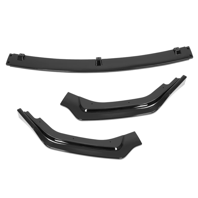 Glossy Black Front Bumper Lip Splitter Chin for Infiniti Q50 2018-2024 Luxe