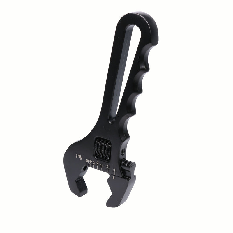 3AN-16AN Adjustable Wrench Spanner Tool for Hose End Fitting Aluminum Black