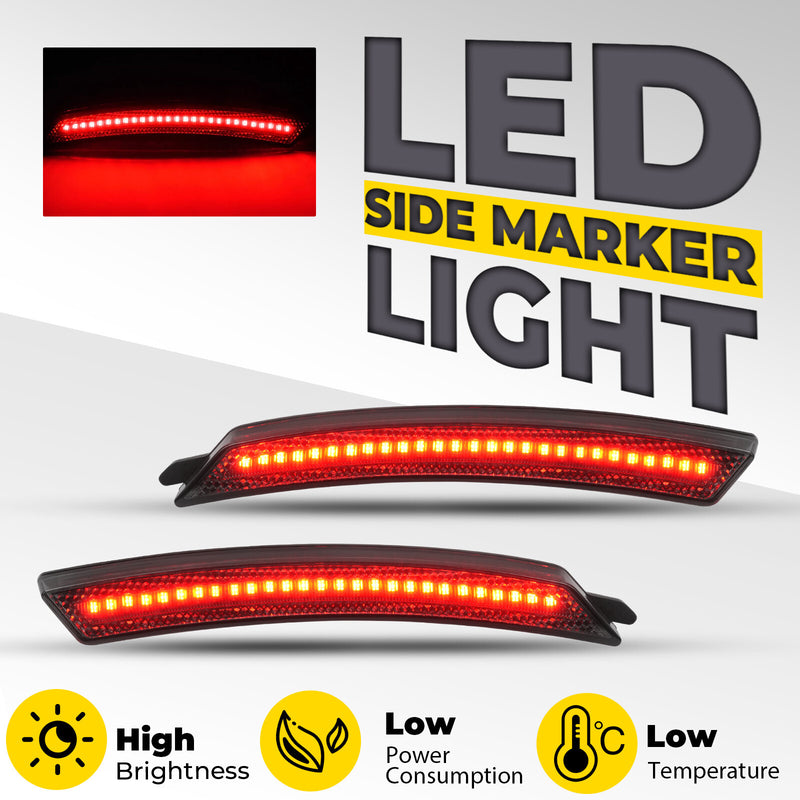 63132751333 LED Side Marker Lights for Mini Cooper R55 R56 R57 2007-2016 2PCS