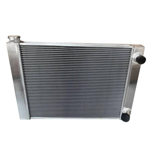 DURAFORCE 28x19x3 Universal All Aluminum Racing Radiator 2 Row Double Pass for Chevy GM