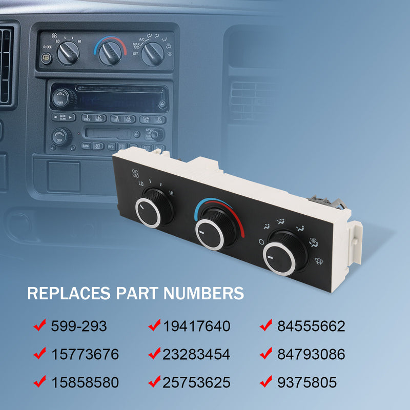 84793086 AC Delco Climate Control Unit for Chevy Express Van Savana 3500 2500