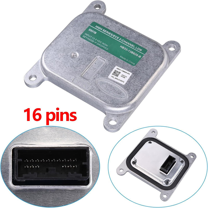 HB53-13B626-B LED Headlight Module Control Unit for Ford Explorer 2016-2019