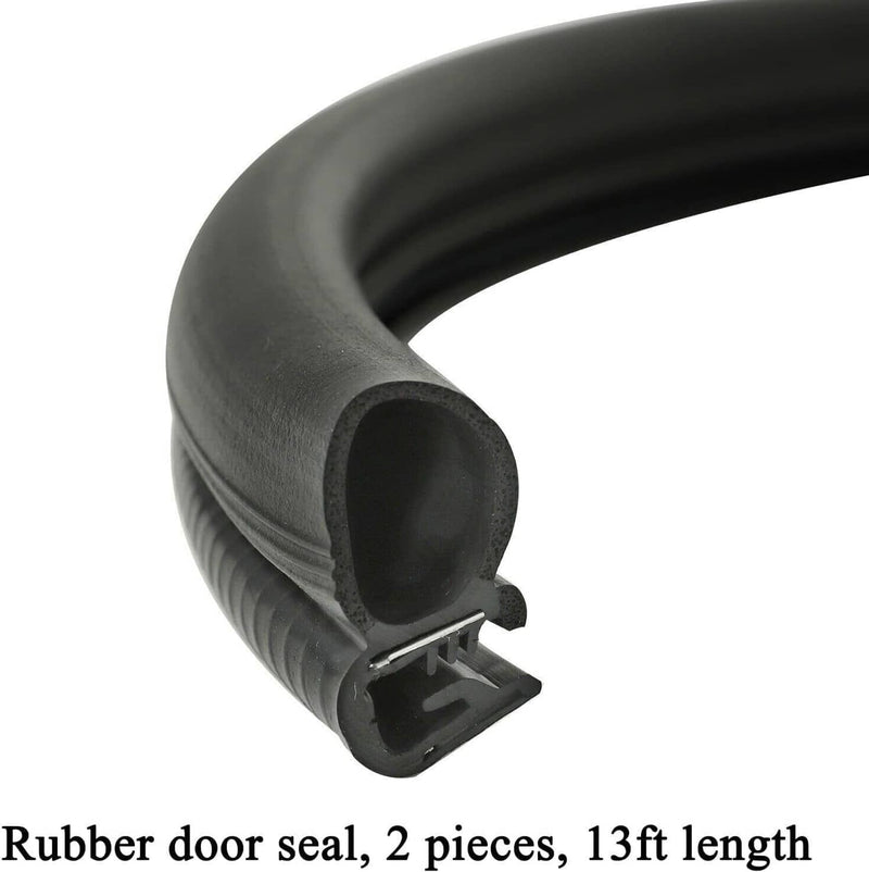 Front Door Window Run Sweep Felts Weatherstrip Seals Kit for Chevy GMC