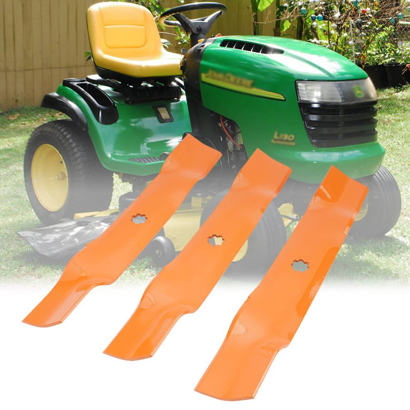 GY20852 Mower Deck Blade 3 Pack for John Deere D140 E140 D160 48 Inch