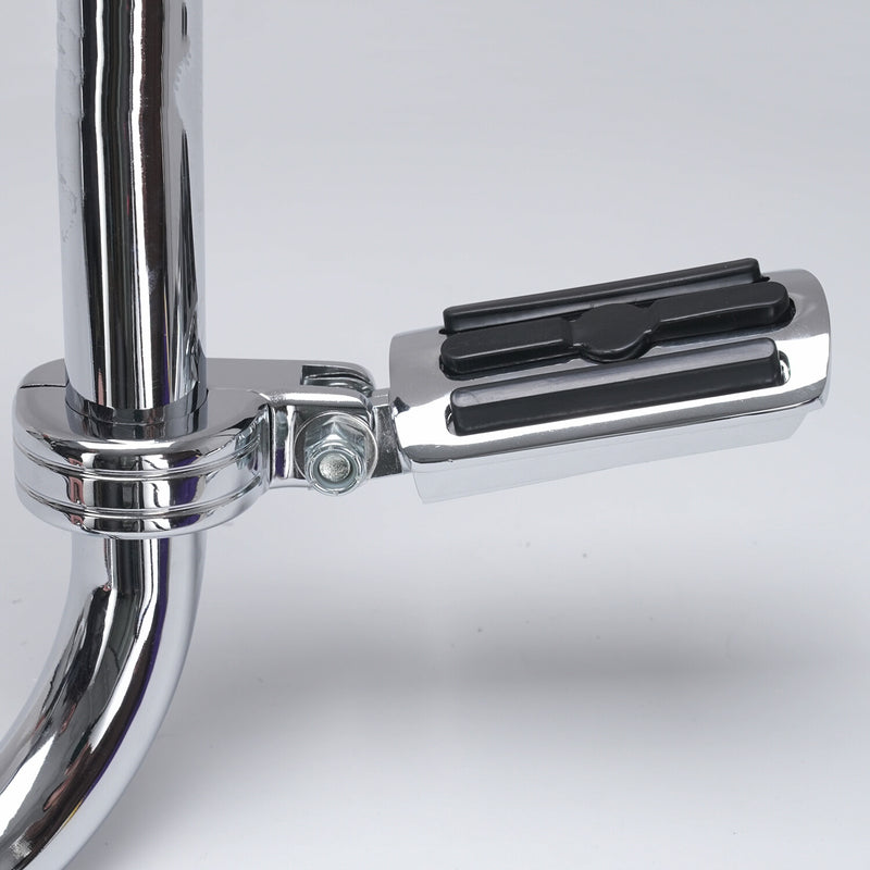 1.25" Engine Crash Bar Footpegs Foot Pegs for Harley Road Glide Softail Suzuki