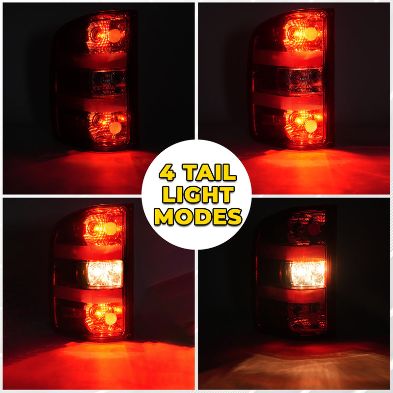Rear Tail Lights for Chevy Silverado 2007-2013 2014 1500 2500 3500 Left Right