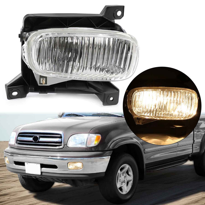 Fog Light Assembly Passenger Clear Lens with Bulb for Toyota Tundra 2000-2006