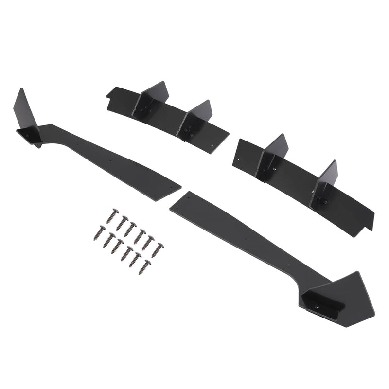 DURAFORCE Rear Bumper Diffuser Rear Side Splitter PE for Ford Mustang 2018-2021 19 20
