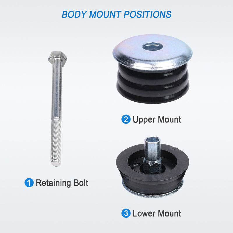 Body Cab Mount Kit for Ford F350 F250 Super Duty 2008-2016 KF04060BK