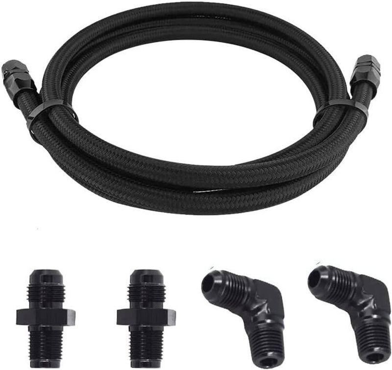 4L60E 4L65E TH350 TH400 Transmission Cooler 6AN Hose Line Kit for GM Automatic