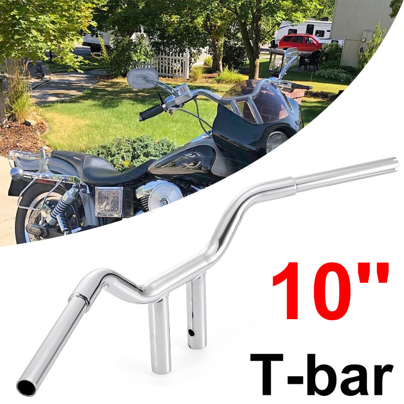 10" MX-T Bars Handlebar Chrome for Harley Softail FLS Sportster Dyna Low Rider