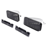DURAFORCE Smoke Bumper Turn Signal Side Marker Lights for Chevrolet Camaro 1985-1992