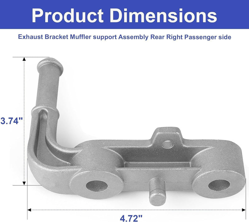 Rear Right Exhaust Tailpipe Bracket for Ram 1500 5.7 6.2L V8 2019-2024